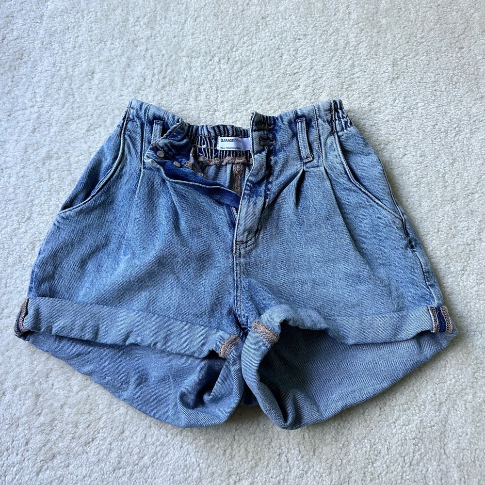 Garage Denim High Waisted Jean Shorts